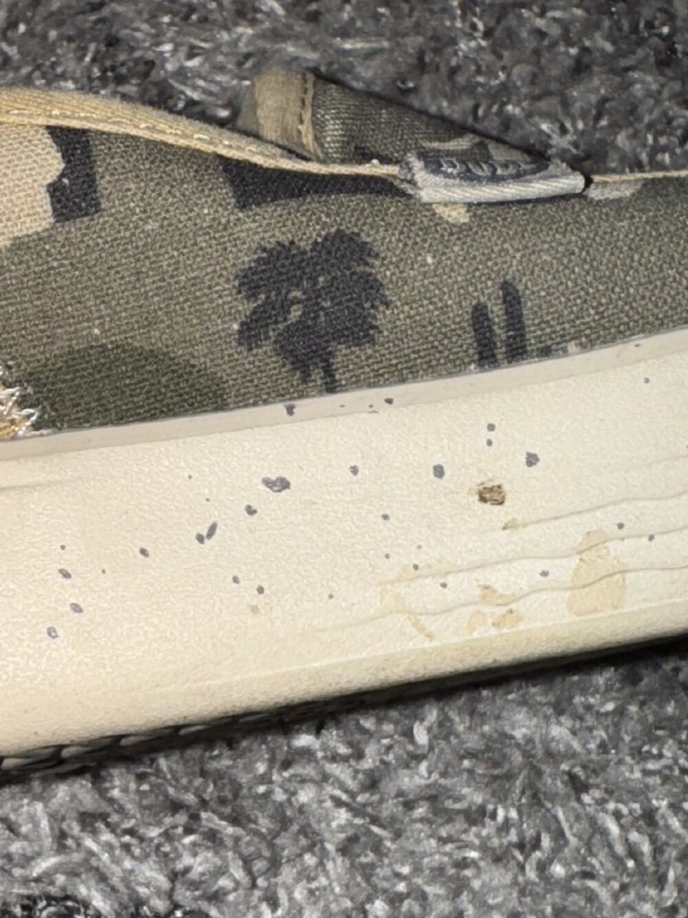 Hey Dude Olive Green Camo Western Print Slip-On Flats - Picture 4 of 8